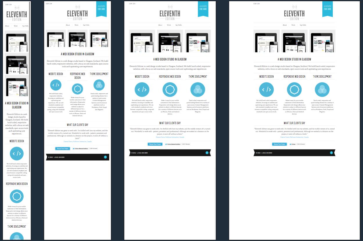 Eleventh Edition Responsive Design