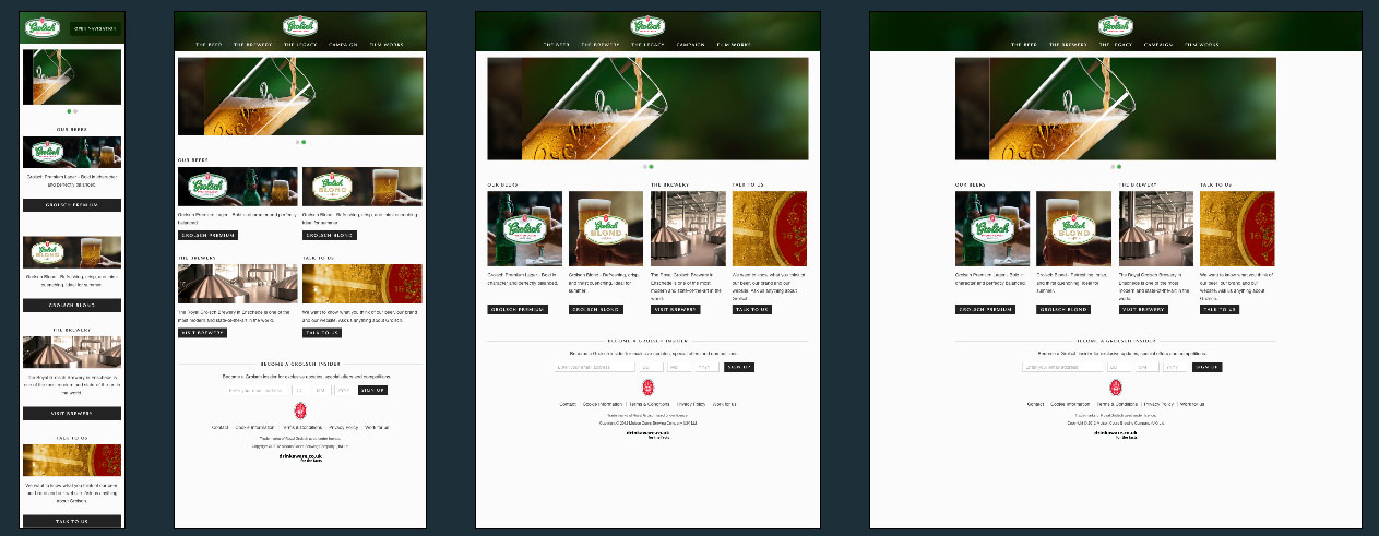 Grolsch Responsive Design