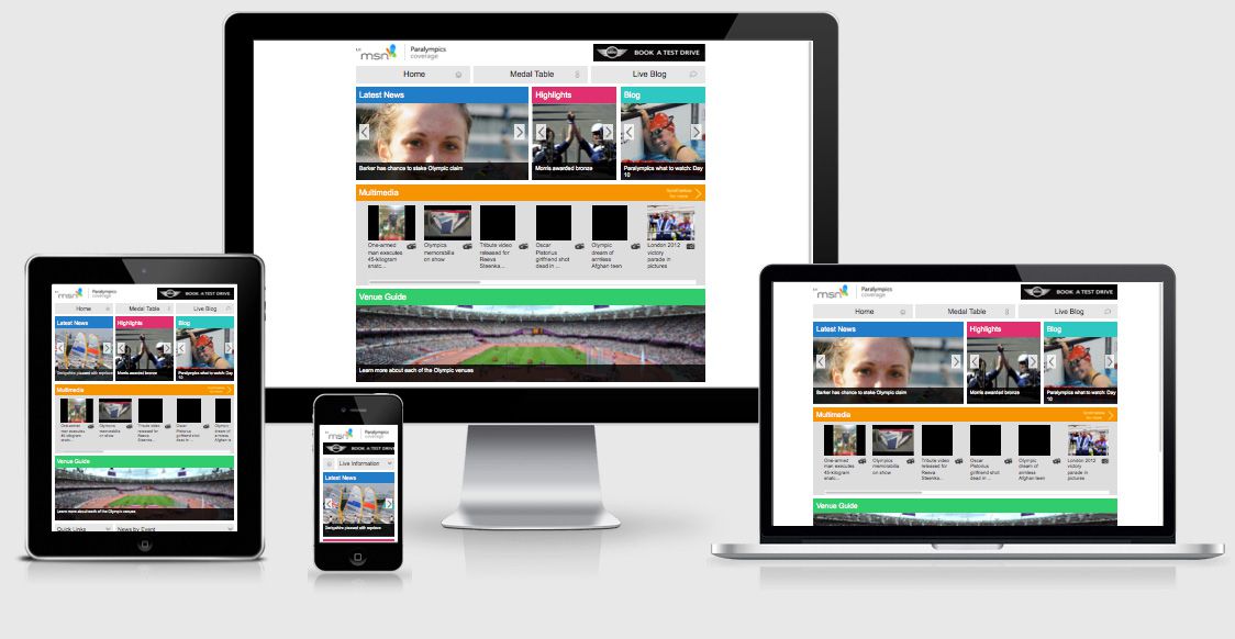 MSN Olympic Responsive Design