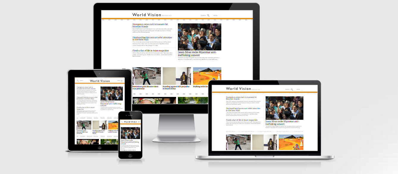 WorldVision Homepage