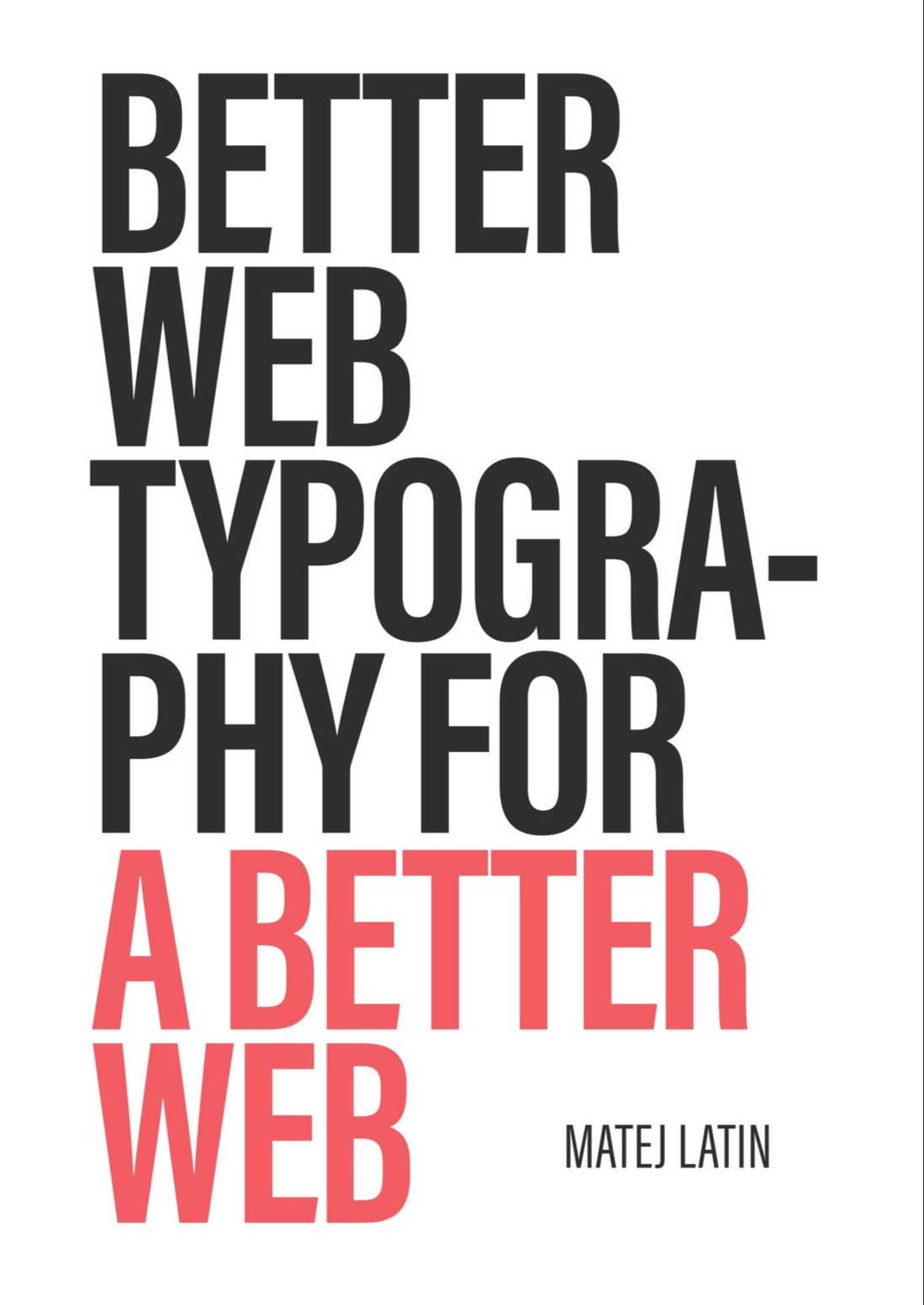 Better Web Typography for a better web