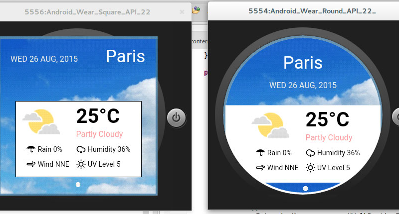 CSS Round Display Weather App